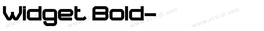 Widget Bold字体转换